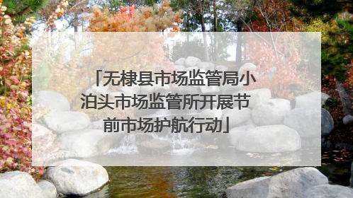 无棣县市场监管局小泊头市场监管所开展节前市场护航行动