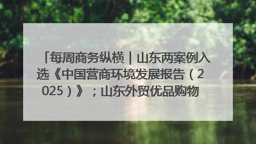 每周商务纵横｜山东两案例入选《中国营商环境发展报告（2025）》；山东外贸优品购物季进机关活动在济南举办