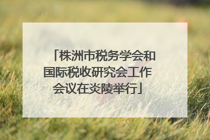 株洲市税务学会和国际税收研究会工作会议在炎陵举行