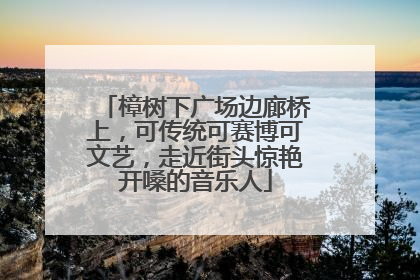 樟树下广场边廊桥上，可传统可赛博可文艺，走近街头惊艳开嗓的音乐人