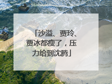 沙溢、贾玲、贾冰都瘦了，压力给到沈腾