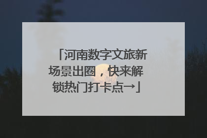 河南数字文旅新场景出圈，快来解锁热门打卡点→