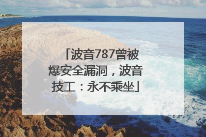 波音787曾被爆安全漏洞，波音技工：永不乘坐