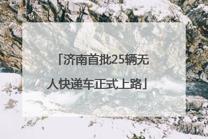 济南首批25辆无人快递车正式上路