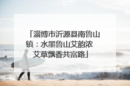 淄博市沂源县南鲁山镇：水墨鲁山艾韵浓 艾草飘香共富路