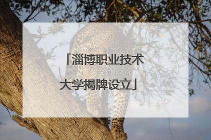 淄博职业技术大学揭牌设立