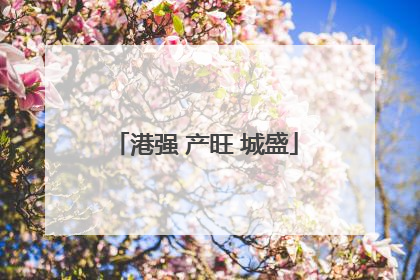 港强 产旺 城盛