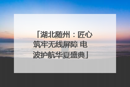 湖北随州：匠心筑牢无线屏障 电波护航华夏盛典