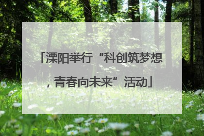 溧阳举行“科创筑梦想，青春向未来”活动