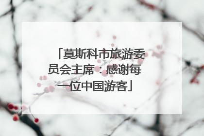 莫斯科市旅游委员会主席：感谢每一位中国游客