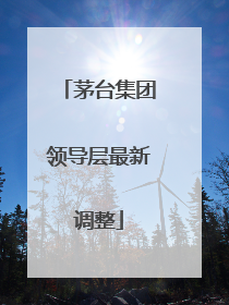 茅台集团领导层最新调整