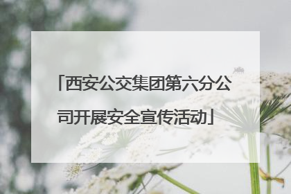 西安公交集团第六分公司开展安全宣传活动