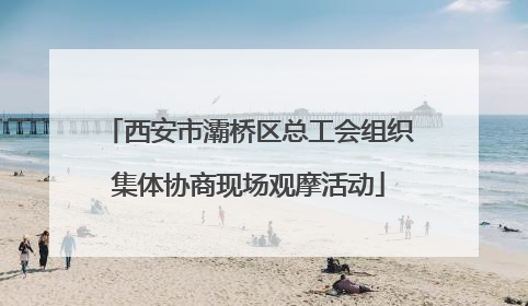 西安市灞桥区总工会组织集体协商现场观摩活动
