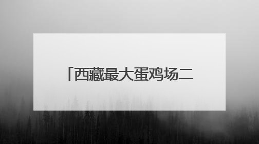 西藏最大蛋鸡场二期投产 可日产鲜鸡蛋超150万枚
