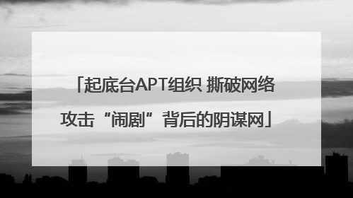 起底台APT组织 撕破网络攻击“闹剧”背后的阴谋网