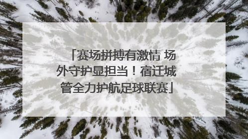赛场拼搏有激情 场外守护显担当！宿迁城管全力护航足球联赛