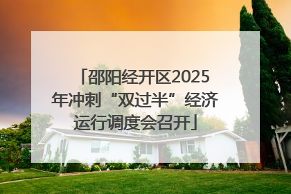 邵阳经开区2025年冲刺“双过半”经济运行调度会召开