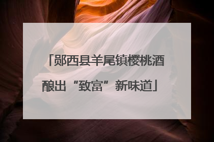 郧西县羊尾镇樱桃酒酿出“致富”新味道
