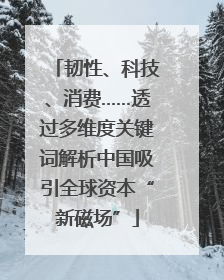 韧性、科技、消费……透过多维度关键词解析中国吸引全球资本“新磁场”