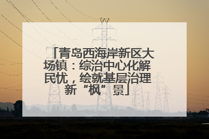 青岛西海岸新区大场镇：综治中心化解民忧，绘就基层治理新“枫”景