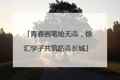 青春画笔绘无毒，徐汇学子共筑防毒长城