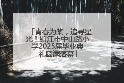 青春为桨，追寻星光！镇江市中山路小学2025届毕业典礼圆满落幕