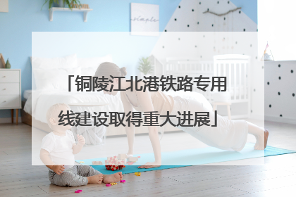 铜陵江北港铁路专用线建设取得重大进展