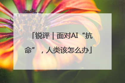 锐评｜面对AI“抗命”，人类该怎么办