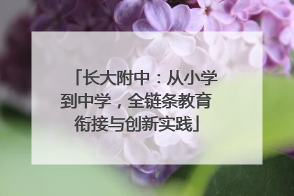长大附中：从小学到中学，全链条教育衔接与创新实践