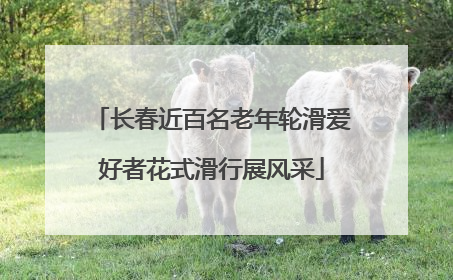 长春近百名老年轮滑爱好者花式滑行展风采
