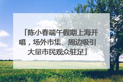 陈小春端午假期上海开唱，场外市集、周边吸引大量市民观众驻足