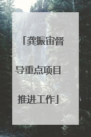龚振宙督导重点项目推进工作