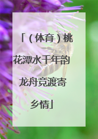 （体育）桃花潭水千年韵 龙舟竞渡寄乡情