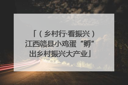 （乡村行·看振兴）江西赣县小鸡蛋“孵”出乡村振兴大产业
