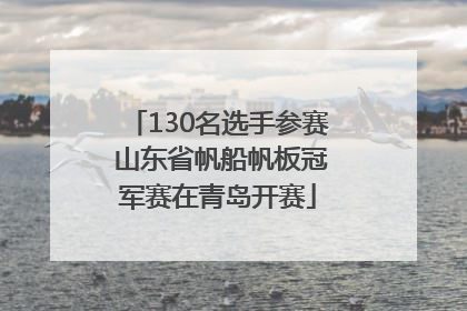 130名选手参赛 山东省帆船帆板冠军赛在青岛开赛