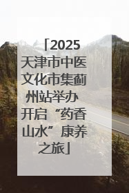2025天津市中医文化市集蓟州站举办 开启“药香山水”康养之旅