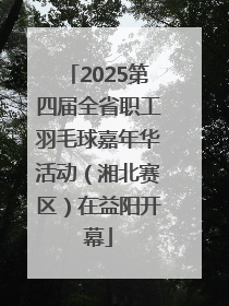 2025第四届全省职工羽毛球嘉年华活动（湘北赛区）在益阳开幕