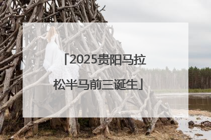 2025贵阳马拉松半马前三诞生