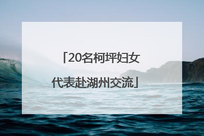 20名柯坪妇女代表赴湖州交流