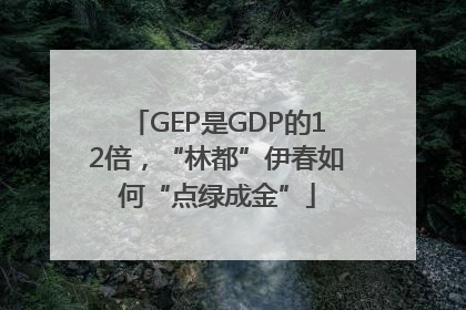 GEP是GDP的12倍，“林都”伊春如何“点绿成金”